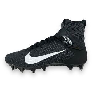 Nike Alpha Menace Elite 2 Black White Football Cleats AO3374-001 Men's Size 13